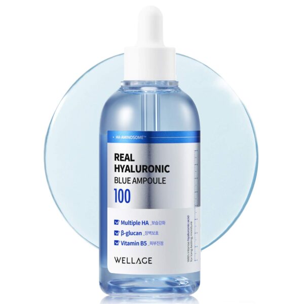 Tinh chất cấp nước phục hồi da WELLAGE Real Hyaluronic Blue Ampoule 100 75ml