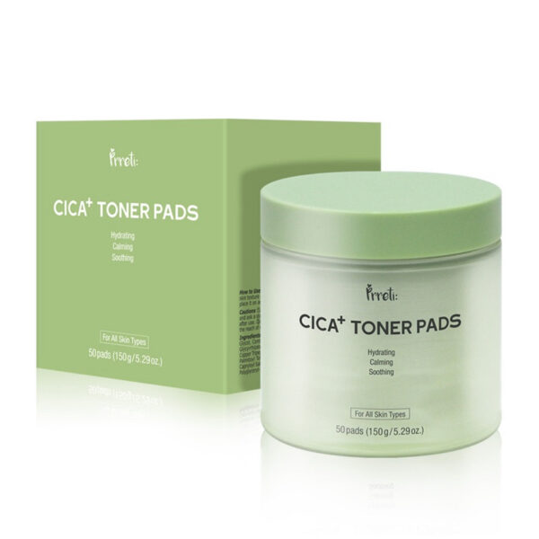 Pad tẩy da chết làm dịu da mụn Prreti Cica+ Toner pads 50 miếng